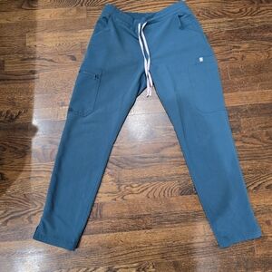 FIGS Women's Technical Collection Pants Drawstring Stretch, XS/P, Green